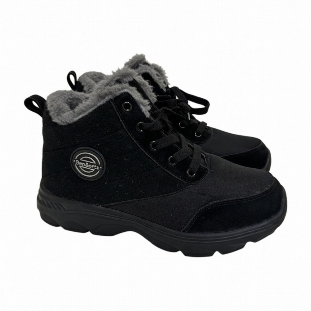 Kids Black Winter Boots